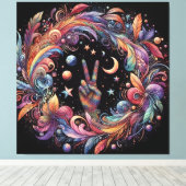Toile Rainbow Peace (Insitu (Plancher de Bois))