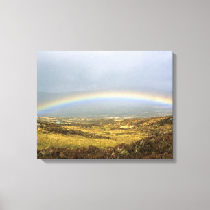 Toile Rainbow Rannoch Moor Scotland Poster de la carte p