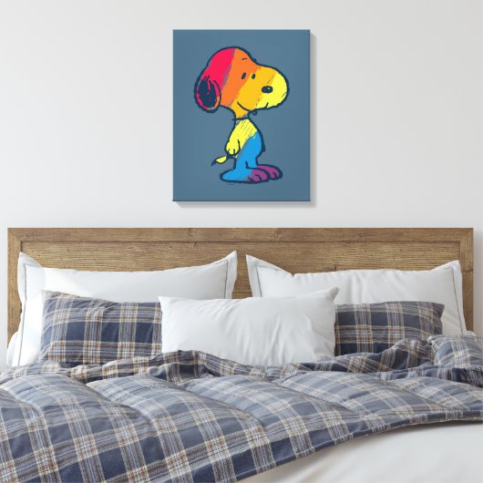 Toile Rainbow Snoopy (Insitu(Chambre))