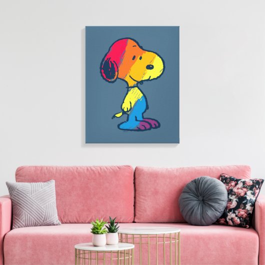 Toile Rainbow Snoopy (Insitu(Salon))