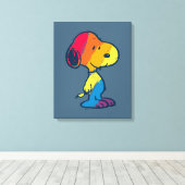 Toile Rainbow Snoopy (Insitu (Plancher de Bois))