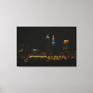 Toile Rainbow Tower, Cleveland Ohio Canvas Print