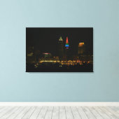 Toile Rainbow Tower, Cleveland Ohio Canvas Print (Insitu (Plancher de Bois))