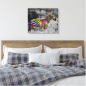 Toile Rainbow Zebra (Insitu(Chambre))