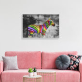 Toile Rainbow Zebra (Insitu(Salon))