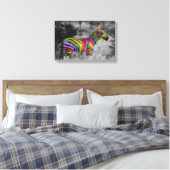 Toile Rainbow Zebra (Insitu(Chambre))