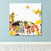 Toile Rainy Day à Londres (Insitu (Plancher de Bois))