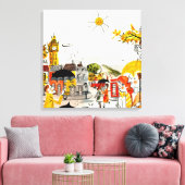 Toile Rainy Day à Londres (Insitu(Salon))