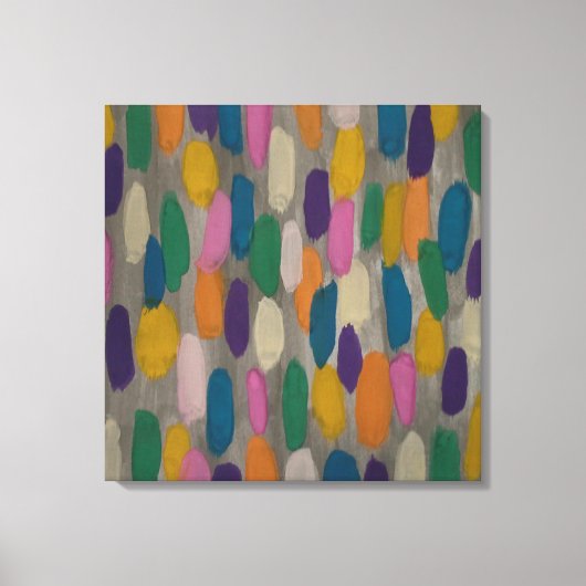 Toile Rainy Day Brushstrokies Abstrait Art Canvas Imprim (Recto)