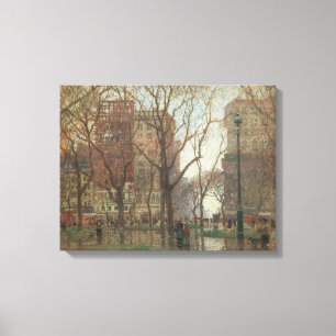 Toile Rainy Day, Carré de Madison, New York, Paul Corno