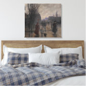 Toile Rainy Evening on Hennepin Avenue, c.1902 (Insitu(Chambre))