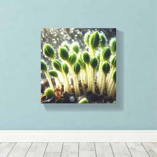 Toile Rainy Growth - (Insitu (Plancher de Bois))