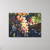 Toile Raisins d'abondance pour les amateurs de vin et le (Recto)