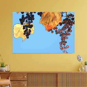 Toile Raisins de givre Art nouveau