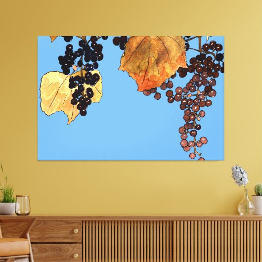 Toile Raisins de givre Art nouveau (Insitu(Salon))