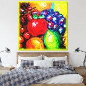 Toile Raisins, Lime, Orange, Fruits de pomme. Commandez  (Insitu(Chambre))