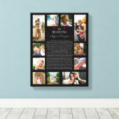 Toile raisons que nous vous aimons, 50 raisons, 60e anni (Insitu (Plancher de Bois))