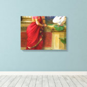 Toile Raja Ravi Varma - Hamsa Damayanti (Insitu (Plancher de Bois))