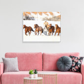 Toile Ranch de chevaux Hideout, wrangler et chevaux (Insitu(Salon))