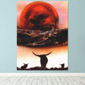 Toile Ranch Longhorn Rustique (Insitu (Plancher de Bois))