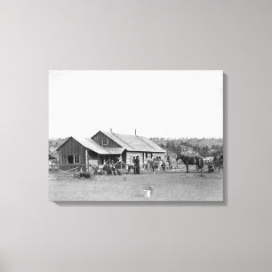 Toile Ranch occidental en photographie du Dakota du Sud