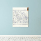 Toile Rand McNally Official 1925 Auto Trails Map 2 (Insitu (Plancher de Bois))
