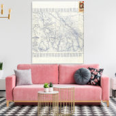 Toile Rand McNally Official 1925 Auto Trails Map 2 (Insitu(Salon))