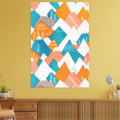 Toile Randonnée Camping World Travel Mountain Peaks (Insitu(Salon))