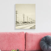 Toile Rangée de pôles d'électricité (Insitu(Salon))