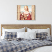 Toile Raphael Dame et la Licorne Classique beaux-arts (Insitu(Chambre))