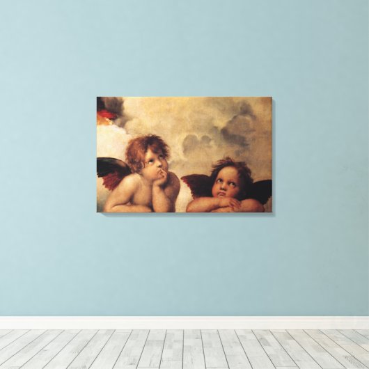 Toile Raphael, Sistine Cherub (Insitu (Plancher de Bois))