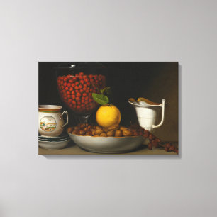 Toile Raphaelle Peale - Vie morte - Fraises, Noix,