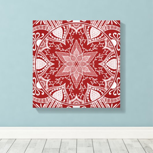 Toile Raspberry Mandala (Insitu (Plancher de Bois))