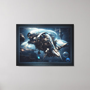 Toile Raspian Dynamorph Drone AI Art par Xzendor7