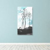 Toile Rassembler les cônes de pin (Insitu (Plancher de Bois))