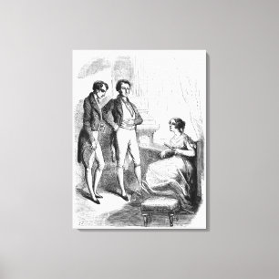 Toile Rastignac a présenté à Madame de Nucingen