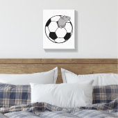 Toile Rat avec balle de football (Insitu(Chambre))