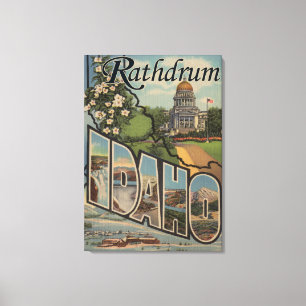 Toile Rathdrum, Idaho - grandes scènes de lettre