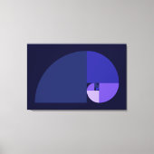 Toile Ratio d'or, spirale de Fibonacci (Recto)