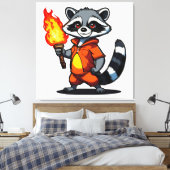 Toile Raton laveur avec torche (Insitu(Chambre))