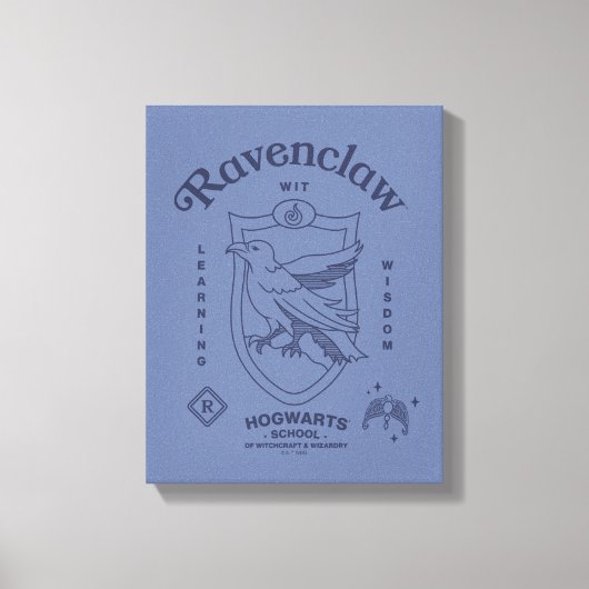 Toile RAVENCLAW™ Wit Learning Wisdom Crest (Recto)