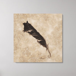 Toile Raven's Feather Bird-lover Crow design