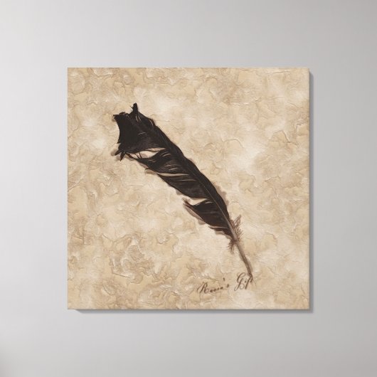 Toile Raven's Feather Bird-lover Crow design (Recto)