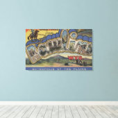 Toile Rawlins, Wyoming - Scènes de grandes lettres (Insitu (Plancher de Bois))