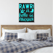 Toile Rawr ! Bonjour à Dinosaur (Insitu(Chambre))