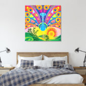 Toile Rayonnement de la queue de paon (Insitu(Chambre))