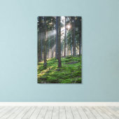 Toile Rayons de soleil dans la Forêt-Noire (Insitu (Plancher de Bois))