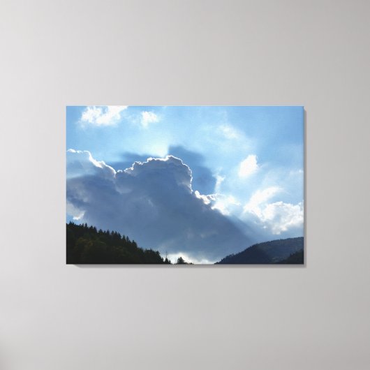 Toile rayons et nuages (Recto)