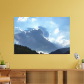 Toile rayons et nuages (Insitu(Salon))