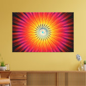 Toile Rayons radiaux Abstraits chauds (Insitu(Salon))